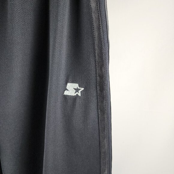 Starter Pants Mens Large Black Vintage Ankle Snap Sweatpants (32x32) - Picture 7 of 10